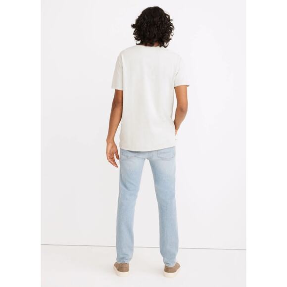 MADEWELL Men's Straight Slim Jeans 35x32 Blue Hodgson Wash Denim ND475 NWT - Picture 4 of 16